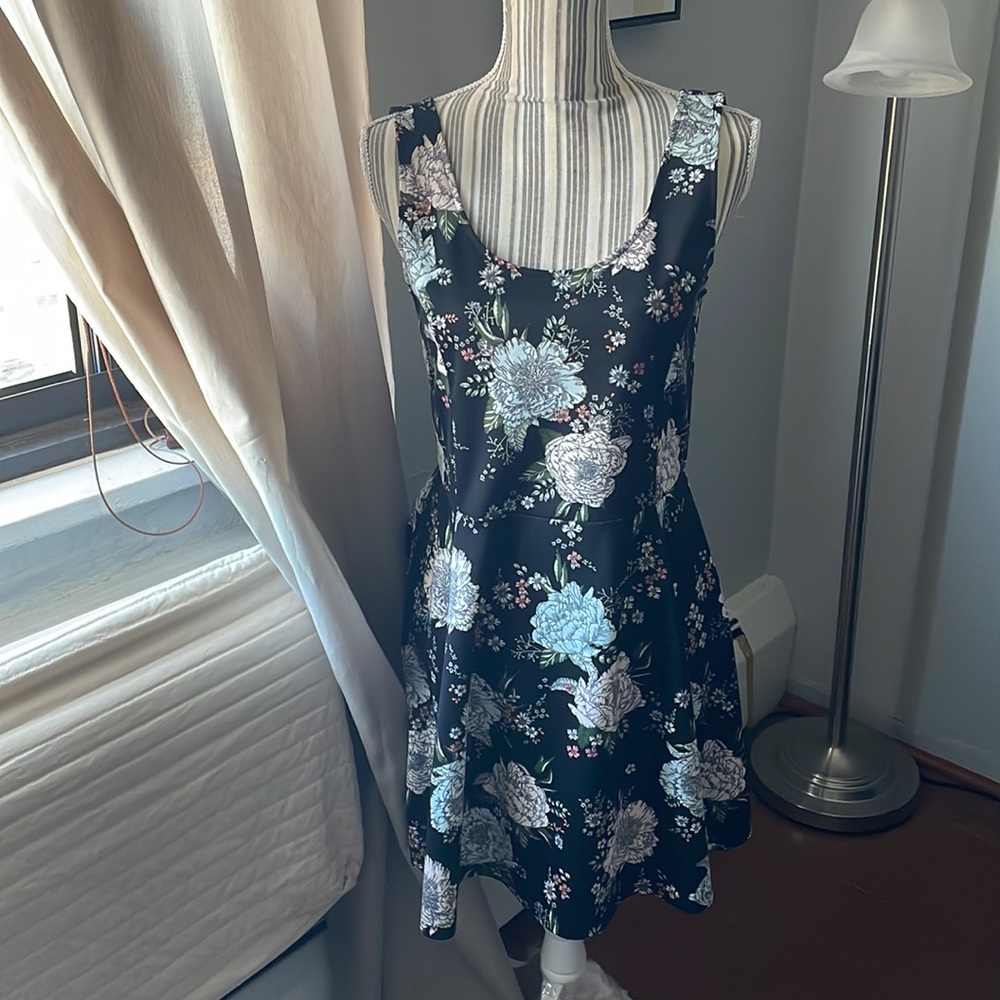 Floral Skater Dress by DIVIDED